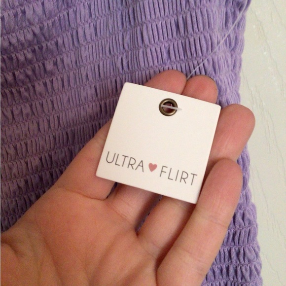 NWT Light Purple Ruffled Crop Tank Top - Picture 2 of 7